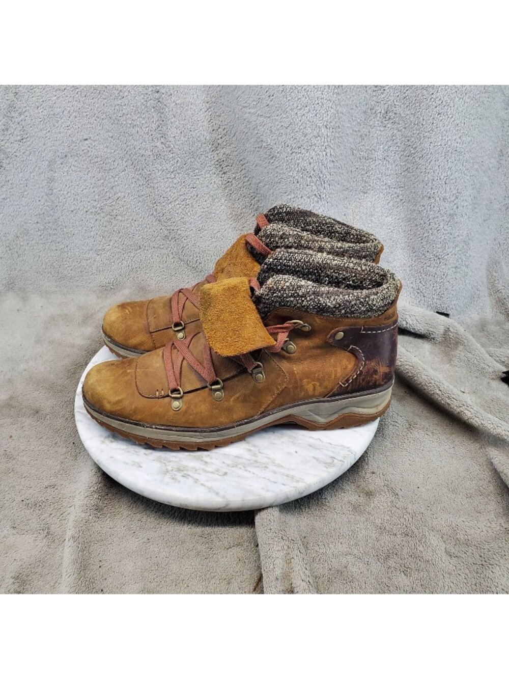 Merrell Shoes Womens Size 10 Brown Leather Eventyr Bluff Hiking Boots *Read*